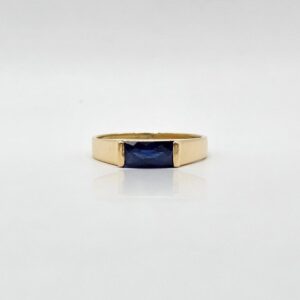ANILLO PIEDRA AZUL N16