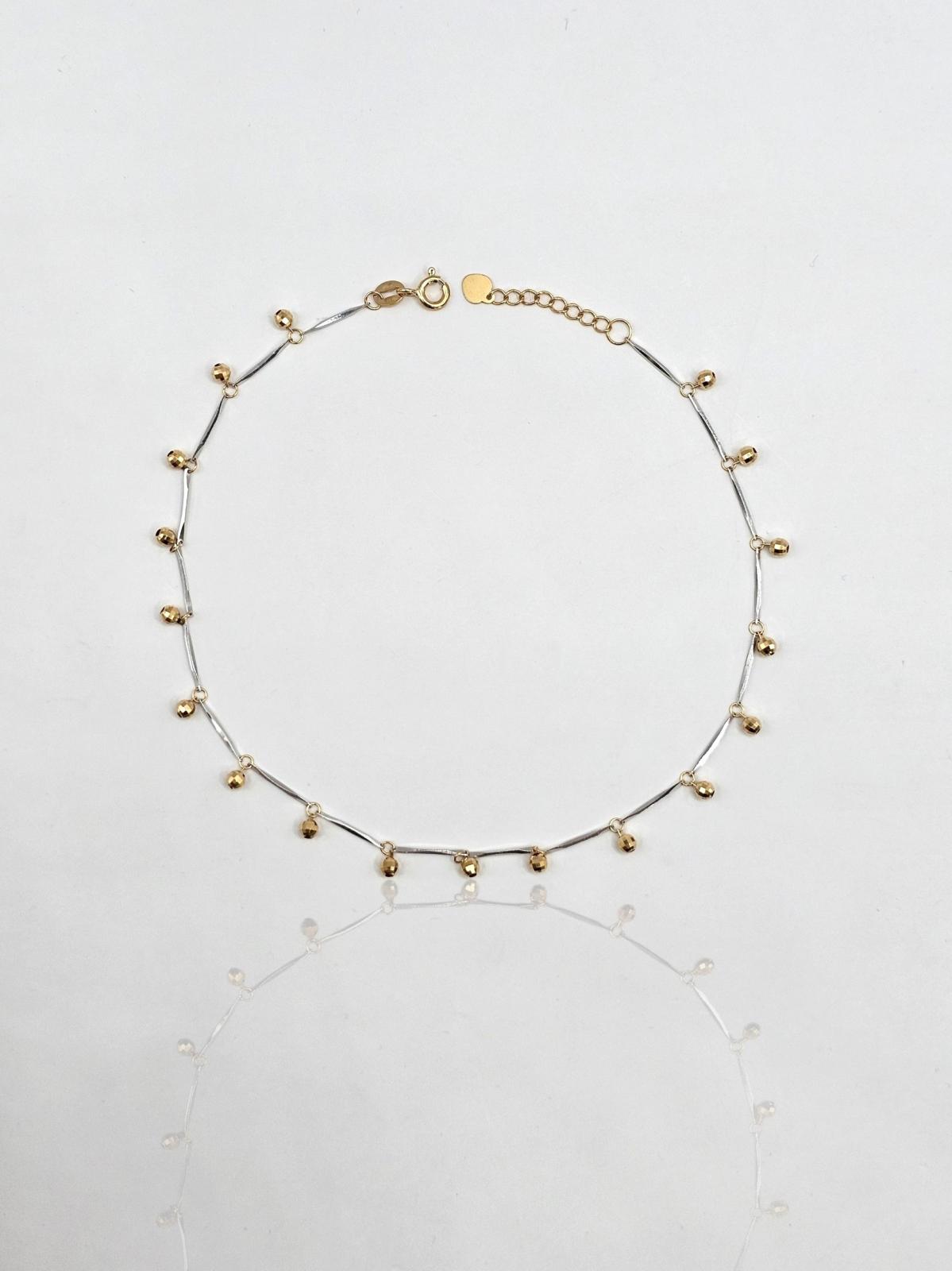 TOBILLERA BICOLOR BOLITAS 28,5CM