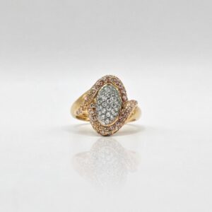 ANILLO BICOLOR CIRCONES N16