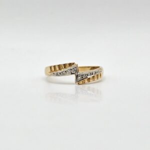 ANILLO BICOLOR CIRCONES N19