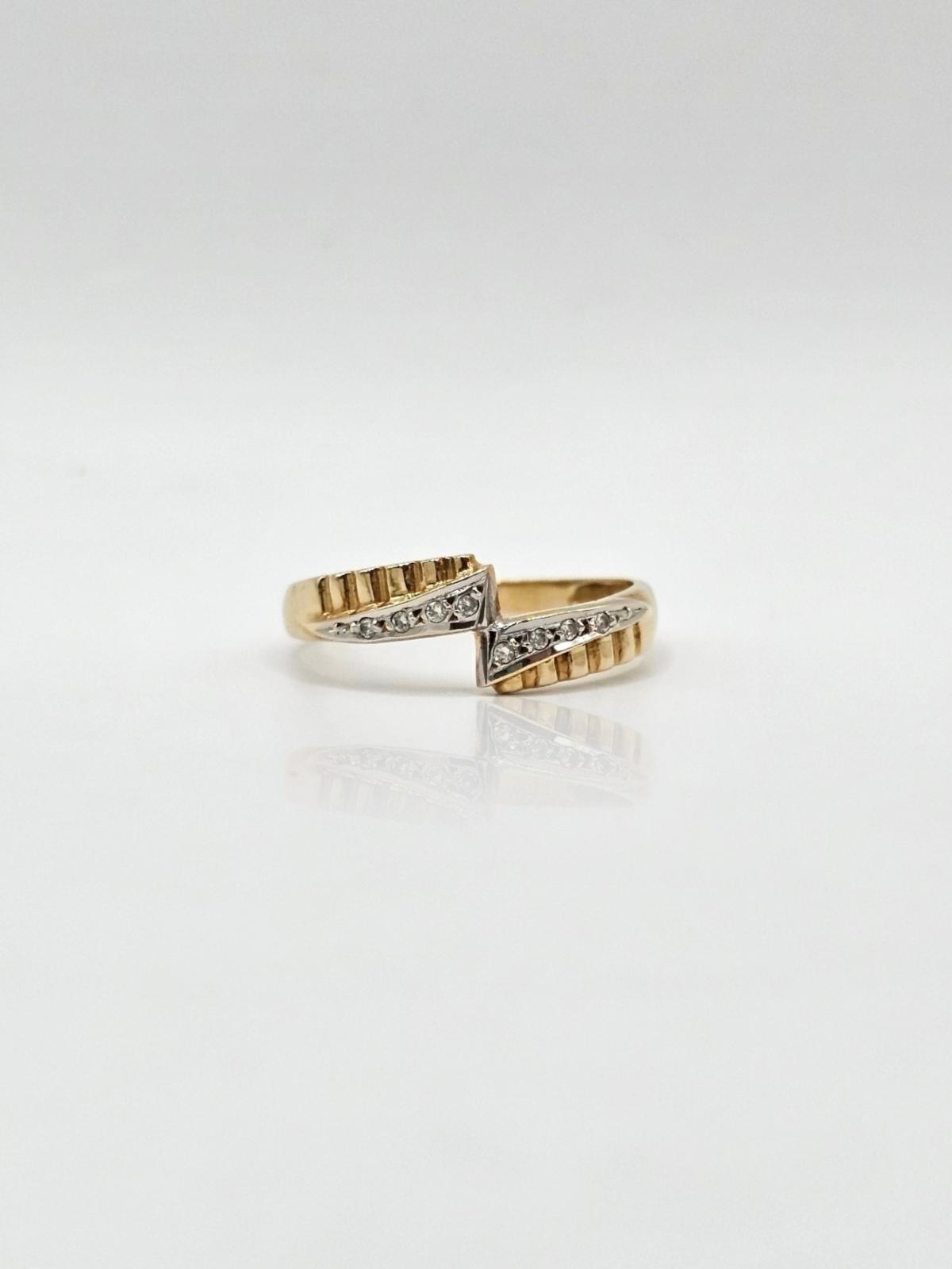 ANILLO BICOLOR CIRCONES N19