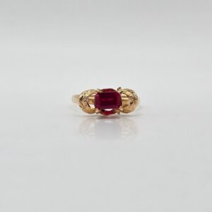 ANILLO PIEDRA FUCSIA N11,5