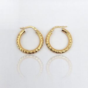 PENDIENTES ARO DISEÑO BICELADO