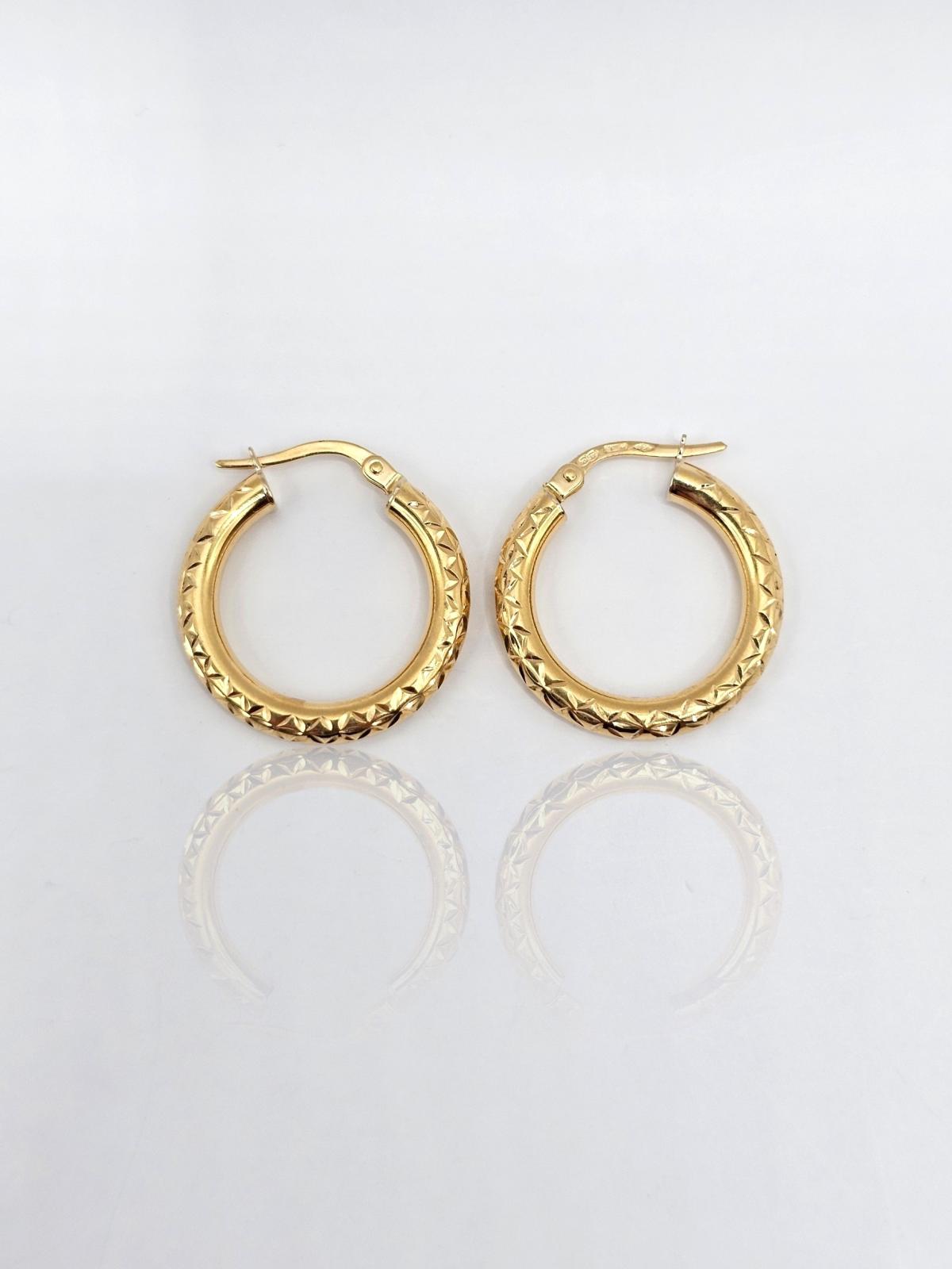 PENDIENTES ARO DISEÑO BICELADO