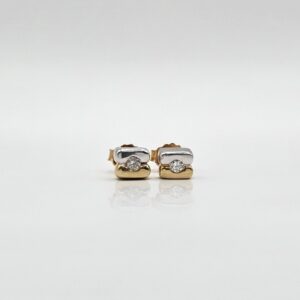TOPITOS BICOLOR CON DIAMANTE