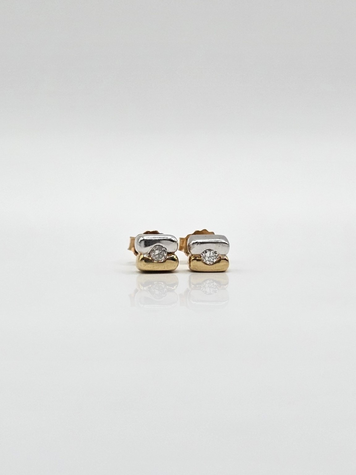 TOPITOS BICOLOR CON DIAMANTE