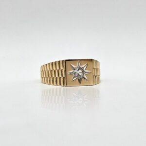 ANILLO SELLO ESTRELLA CIRCON N27