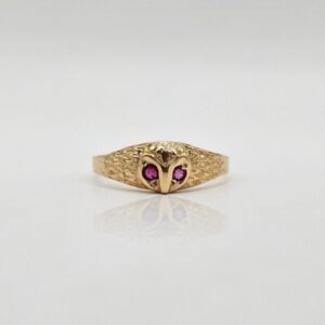 ANILLO BUHO CON CIRCONES ROSAS N16,5