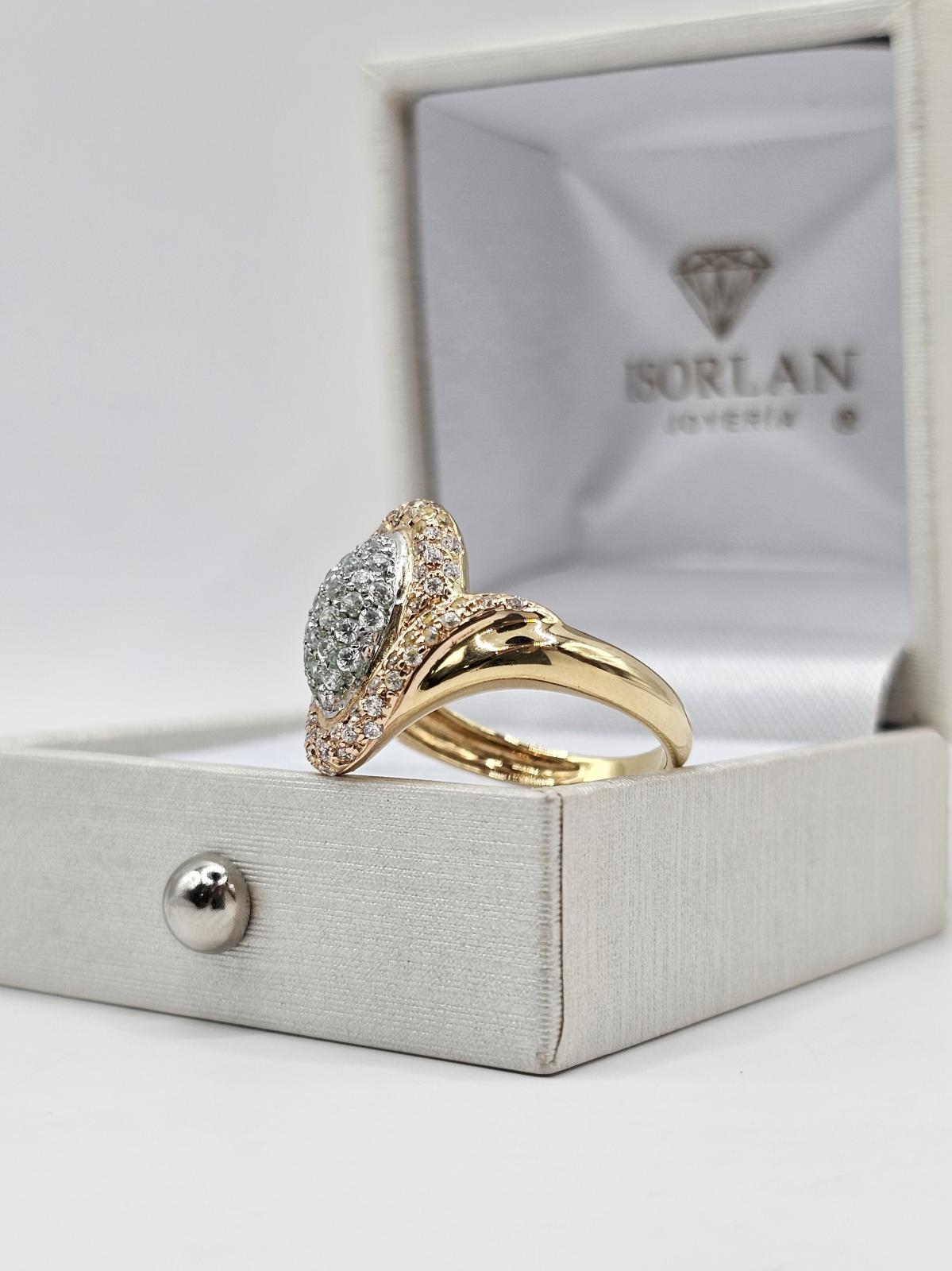 ANILLO BICOLOR CIRCONES N16 - Imagen 3