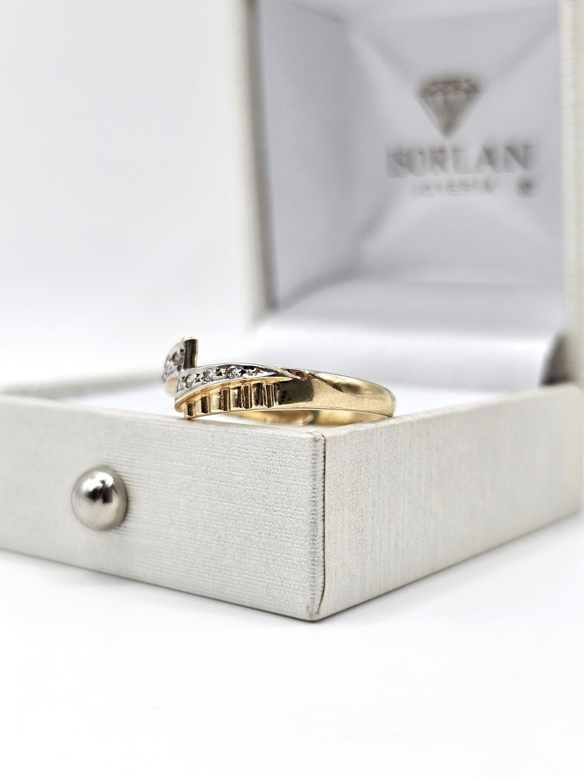 ANILLO BICOLOR CIRCONES N19 - Imagen 3