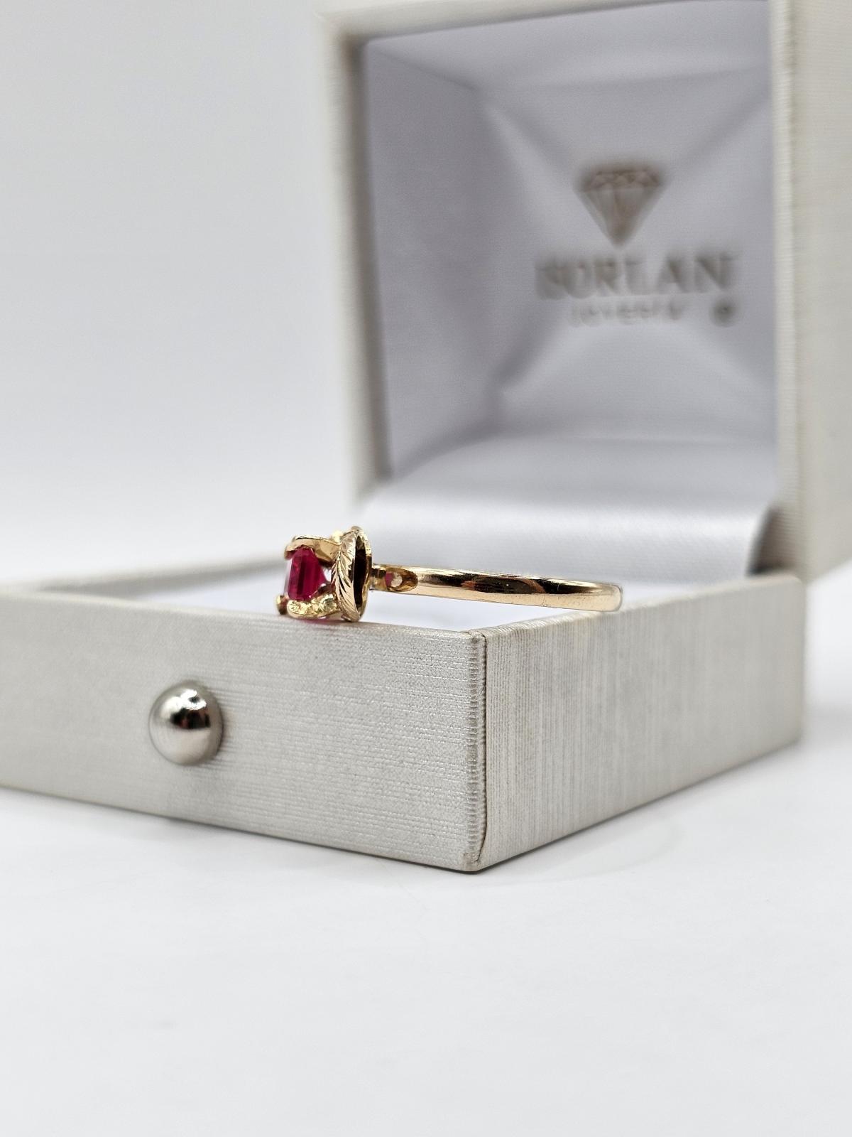 ANILLO PIEDRA FUCSIA N11,5 - Imagen 2
