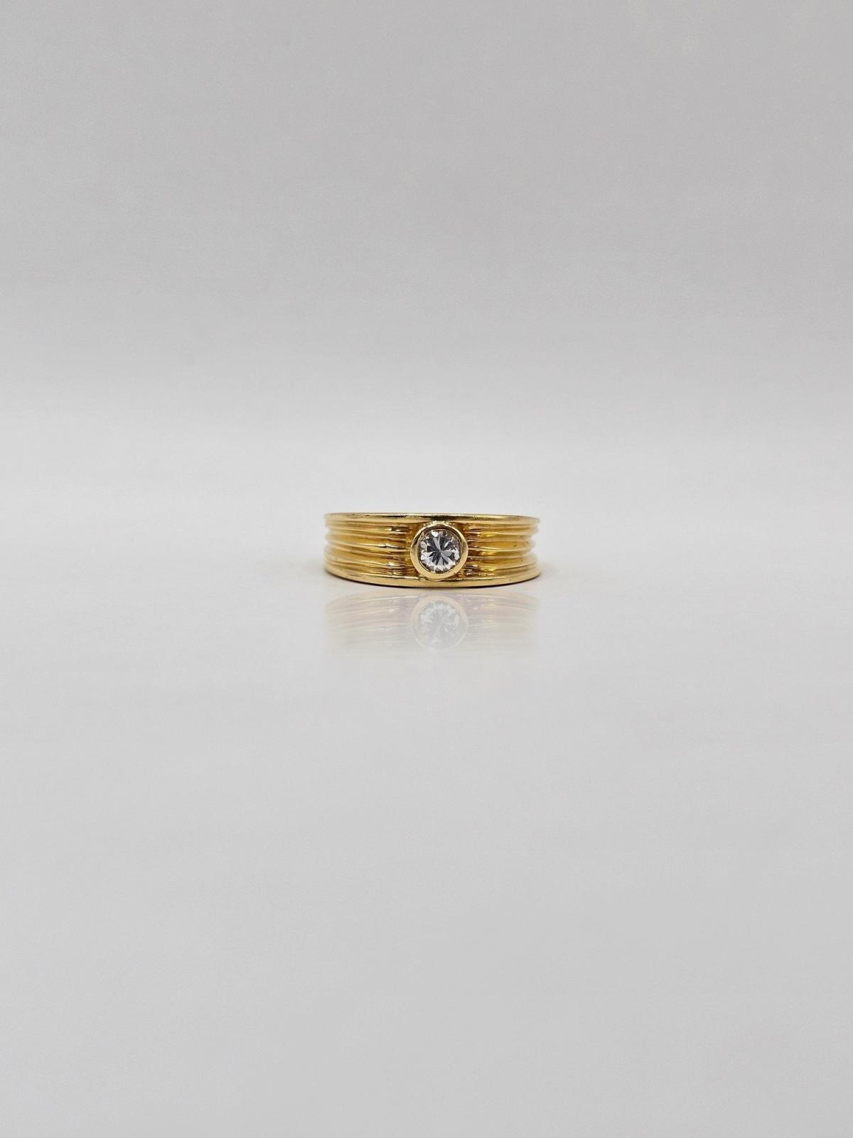 ANILLO LINEAS CON CIRCON N15