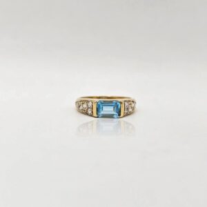 ANILLO PIEDRA AZUL CENTRAL N13