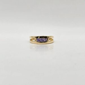 ANILLO CIRCONES MORADOS N14,5
