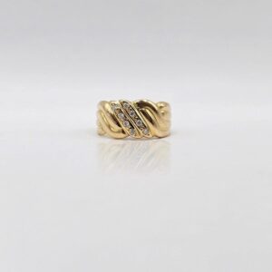 ANILLO LINEAS CIRCONES N17