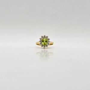ANILLO OLIVINA CIRCONES N17