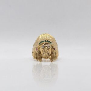 ANILLO INDIO CIRCONES N25