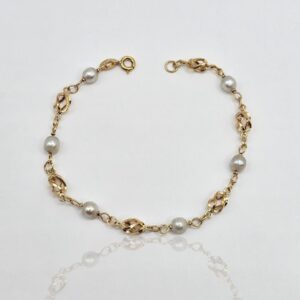 PULSERA PERLAS 18CM