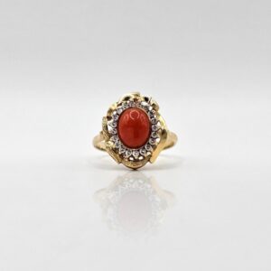 ANILLO CORAL CIRCONES N17,5