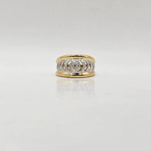 ANILLO BICOLOR CIRCON N18