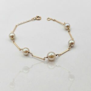 PULSERA PERLAS 17CM