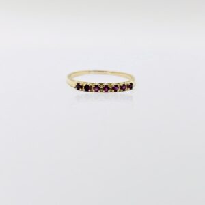 ANILLO CIRCONES ROJOS N17