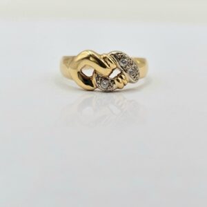 ANILLO BICOLOR INFINITO CIRCONES N15,5