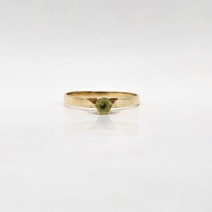 ANILLO SOLITARIO OLIVINA N14