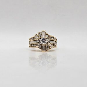 ANILLO BICOLOR CIRCONES N15