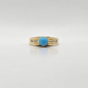ANILLO SOLITARIO TURQUESA N22.5