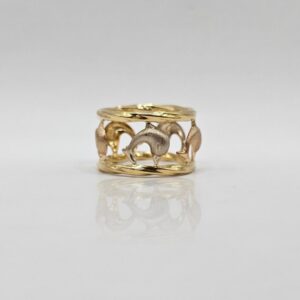 ANILLO TRICOLOR DELFINES N13,5
