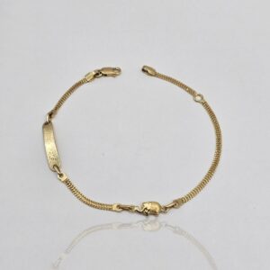 PULSERA ESCLAVA CON ELEFANTE 18CM