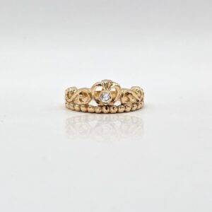 ANILLO CORONA CON CIRCON N14,5