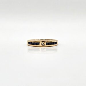ANILLO CON ZAFIROS N14,5
