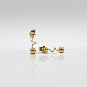 PENDIENTES LARGOS CON BOLITA