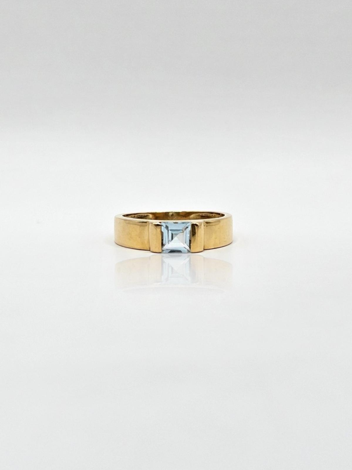 ANILLO PIEDRA AZUL N16