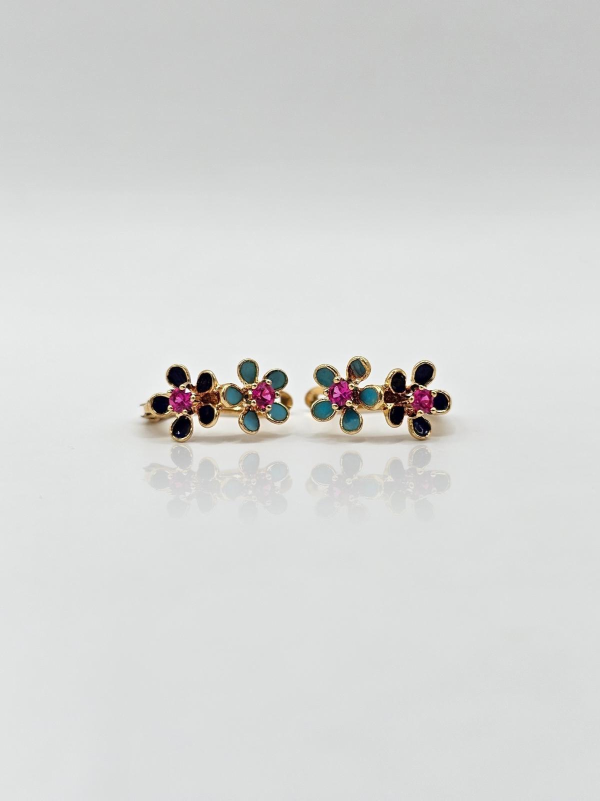 PENDIENTES CATALAN FLORES