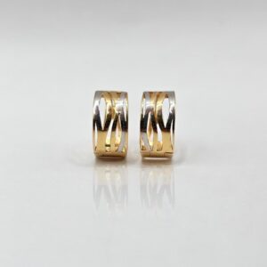 PENDIENTES ARO BICOLOR
