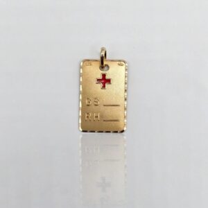 COLGANTE PLACA GRUPO SANGUINEO