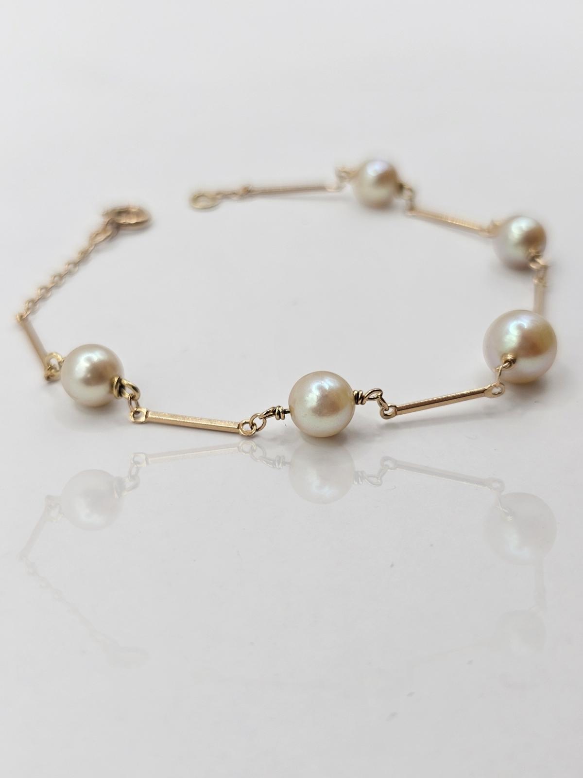 PULSERA PERLAS 17CM - Imagen 2