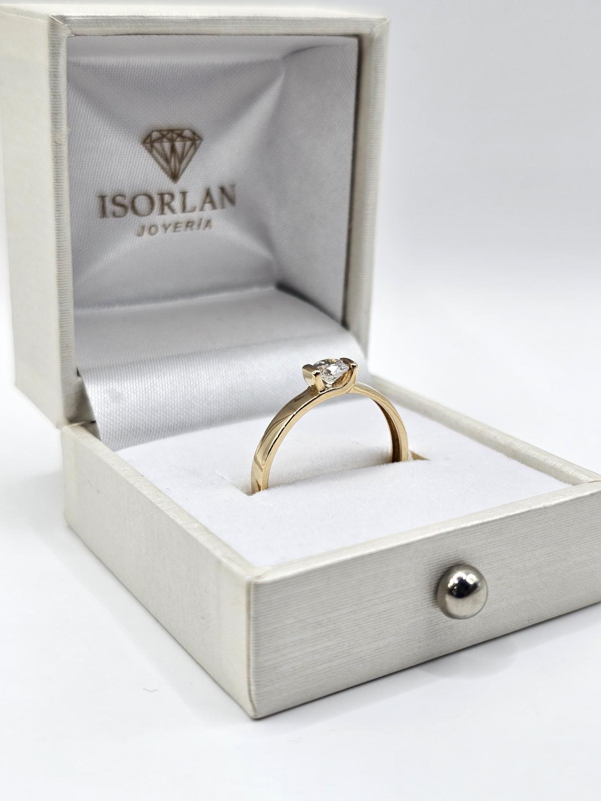 ANILLO COMPROMISO CON CIRCON N19,5 - Imagen 3