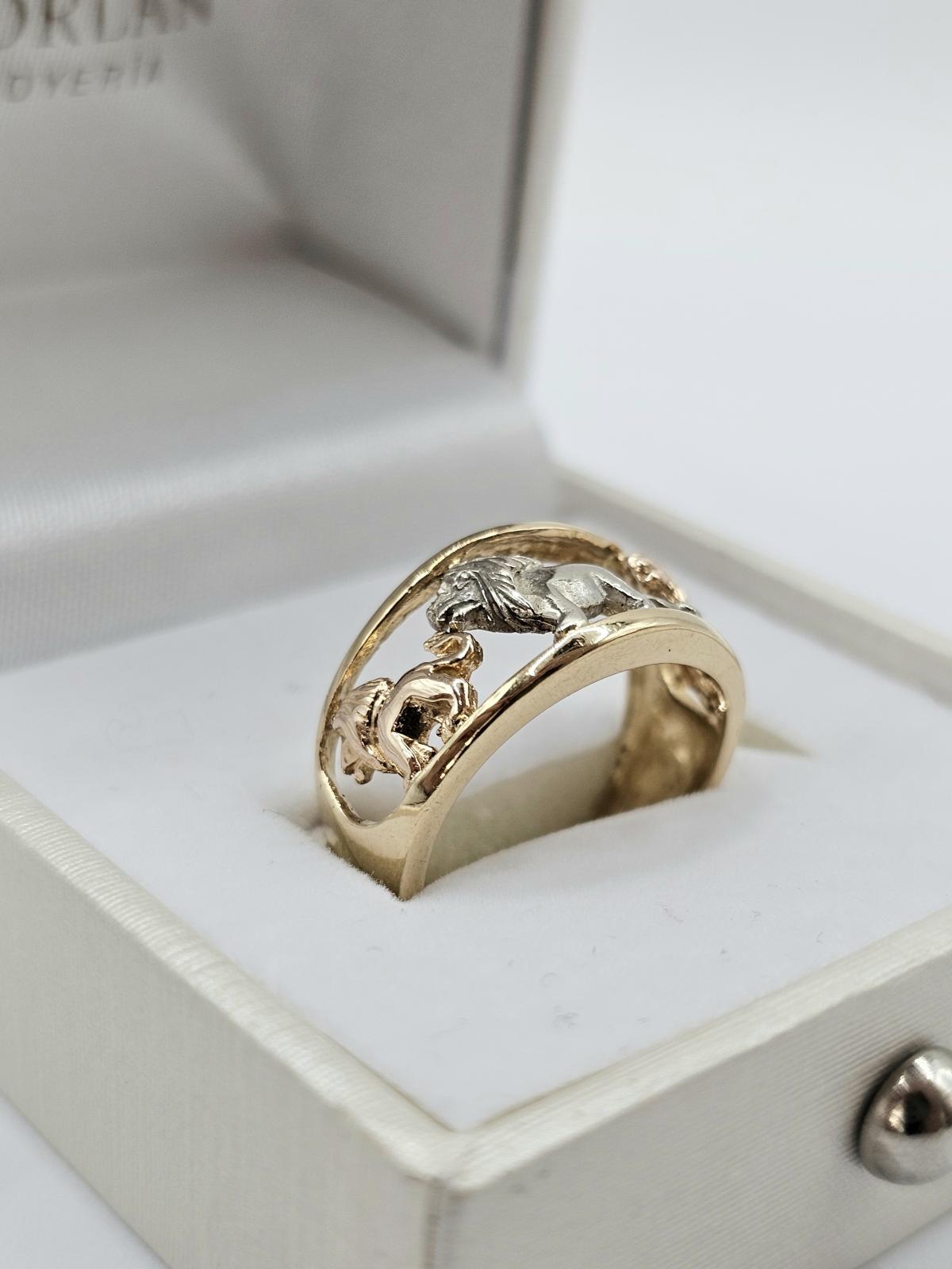 ANILLO TRICOLOR LEONES N11,5 - Imagen 2
