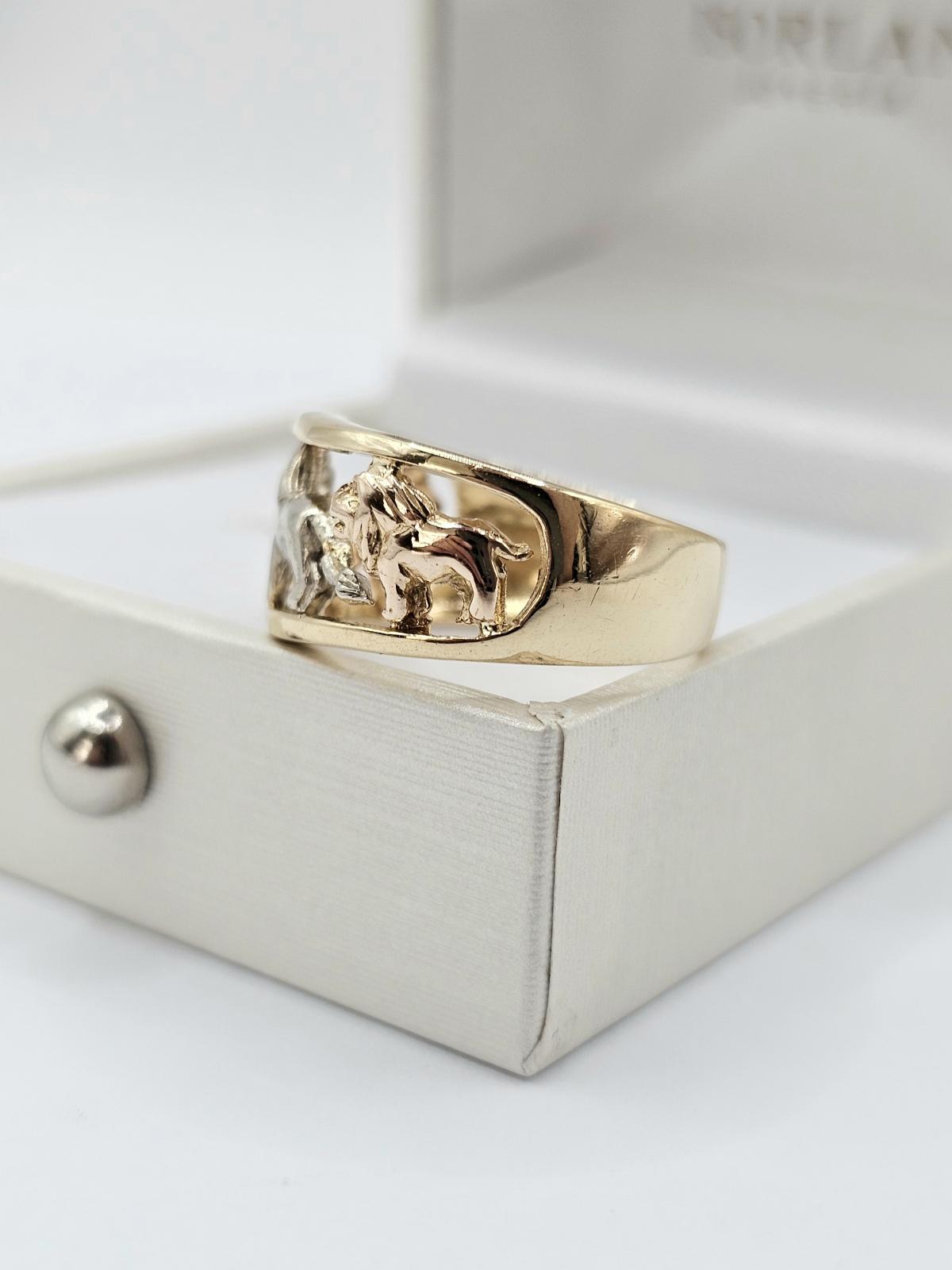 ANILLO TRICOLOR LEONES N11,5 - Imagen 3