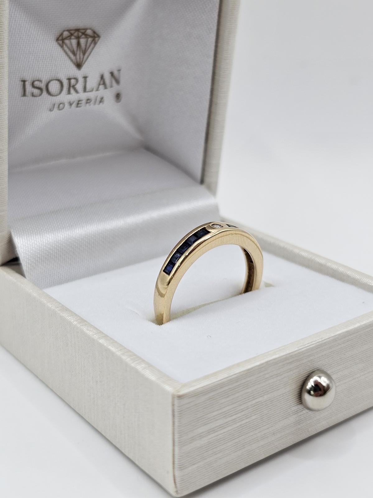 ANILLO CON ZAFIROS N14,5 - Imagen 3