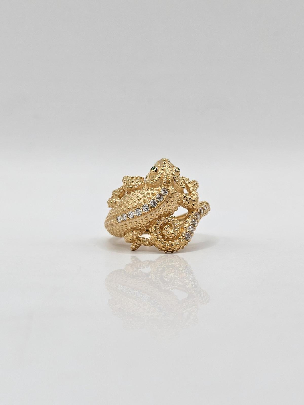 ANILLO LAGARTO CIRCONES N16 - Imagen 2