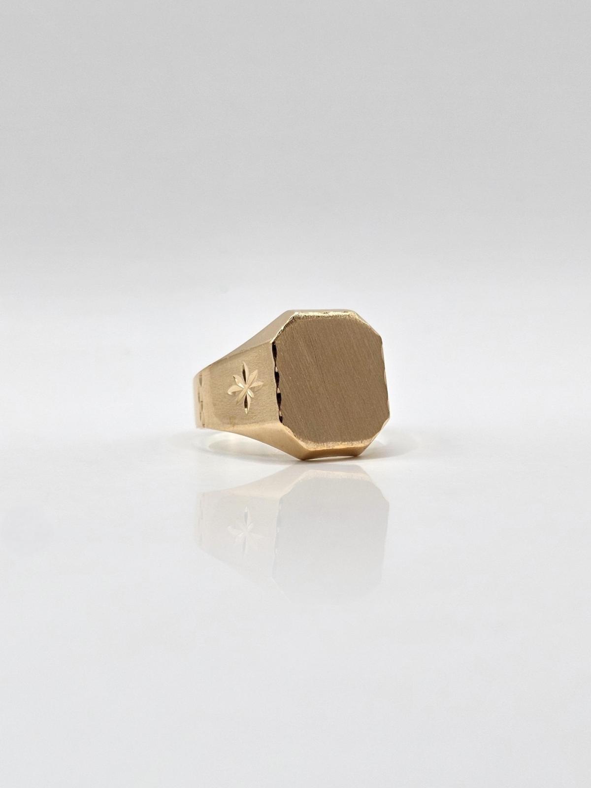 ANILLO SELLO CUADRADO N28 - Imagen 2