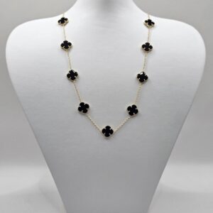 CADENA FLORES DINEÑO VAN CLEEF & ARPELS 14KT
