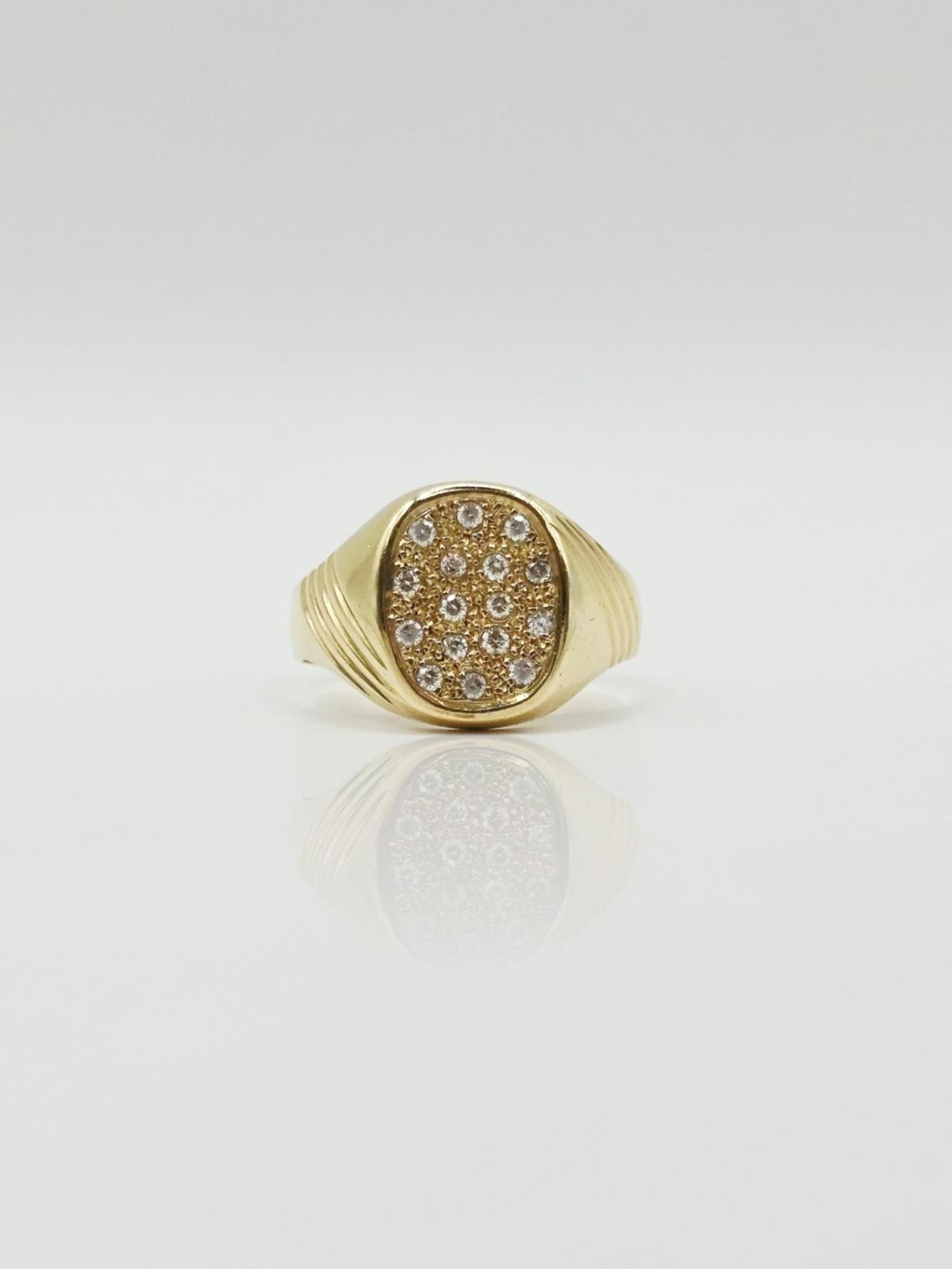 ANILLO SELLO CIRCONES N22