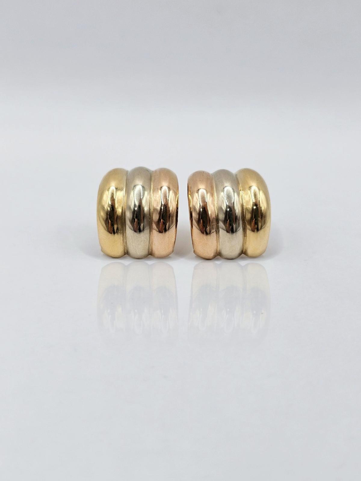 PENDIENTES TRICOLOR ANCHOS