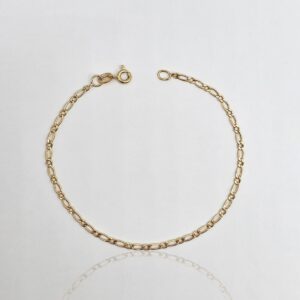 PULSERA TEJIDO ESLABONES 19CM